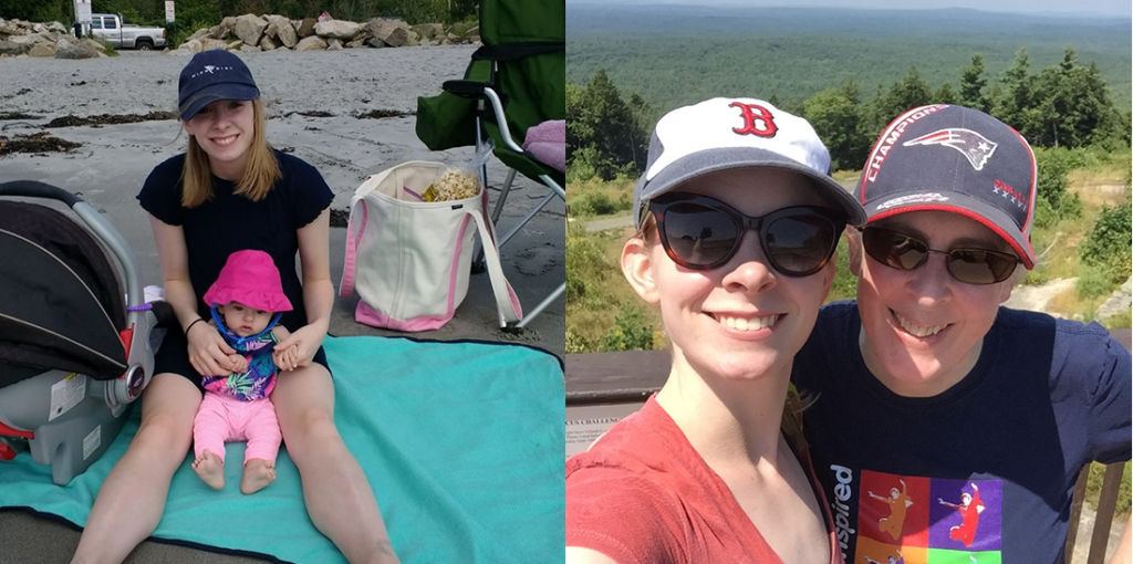 Alison Remmers spent some quality time with her family in Maine