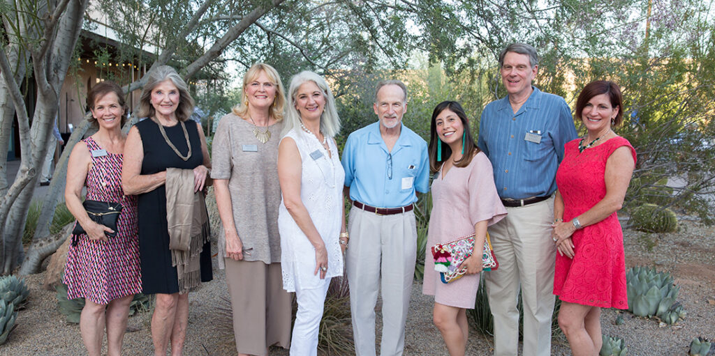 Author Kate Groves (wearing white in center) and Ballet Arizona’s Prima Circle Committee Members