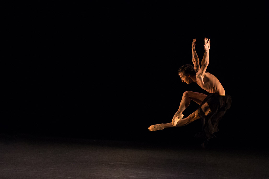 Ballet Arizona dancer, Jackson Dwyer, in Nayon Iovino's Ritual