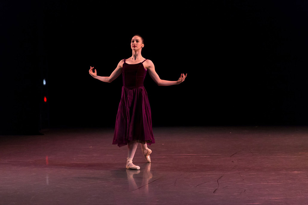 Ballet Arizona dancer, Kaelyn Magee, in Ib Andersen's 