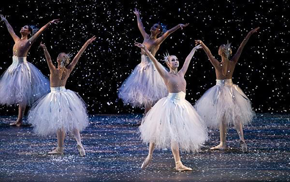 Snowflakes. Ballet Arizona. The Nutcracker. Ib Andersen