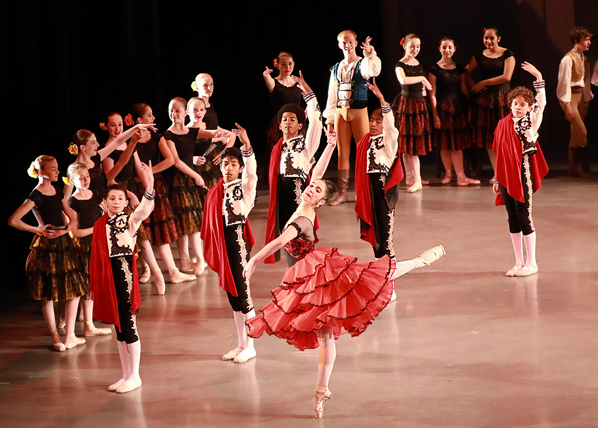 Students in The School of Ballet Arizona's production