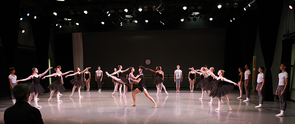  students from The School of Ballet Arizona in rehearsal