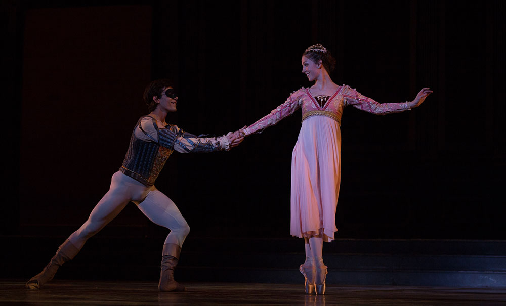 Nayon Iovino and Jillian Barrell in Ib Andersen's "Romeo & Juliet." Photo by Rosalie O'Connor.