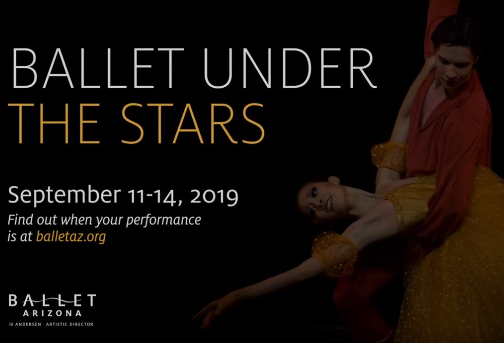 poster of the ballet under the stars performance.